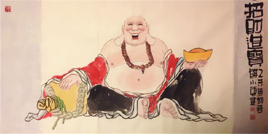 鲜小云作品:《招财进宝》