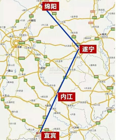绵遂内宜城际铁路今年年底开建